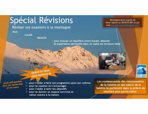 Tu cherches une cadre pour tes révisions … paisible, au calme, porteur ?